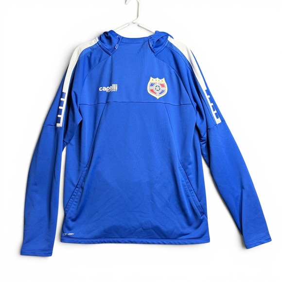 Capelli Sport Other - Capelli Sport SOCA Soccer Hoodie Mens Large Blue CS-Dry Pullover AGA-6047